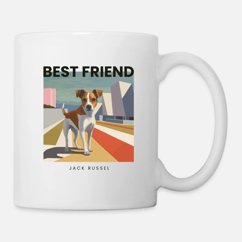 Meilleur ami Jack Russell - Mug blanc - blanc