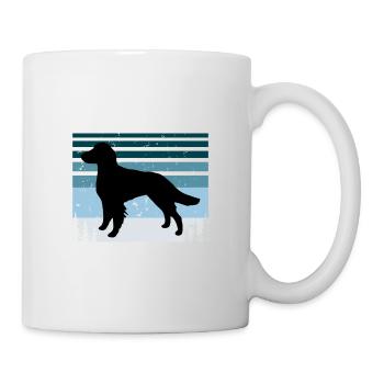 Britanny Dog Lover Silhouette Vintage Sunset - Mug blanc - blanc - Droite