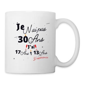 Je n'Ai Pas 30 Ans Cadeau d'anniversaire - Mug blanc - blanc - Droite