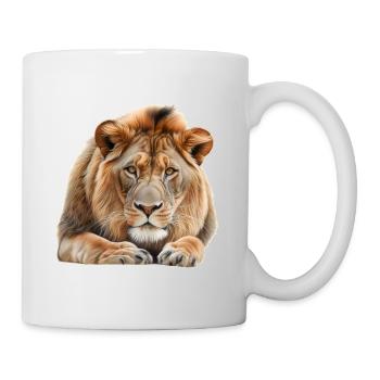 Löwe - Tasse - Weiß - Rechts