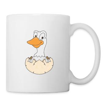 GANS - EI - GEBURT - BABY - TIER - KIND - TIERISCH - Tasse - Weiß - Rechts