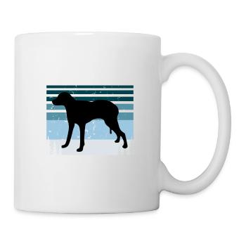 Chien Francais Blanc Et Orange Dog Silhouette - Mug - white - Right