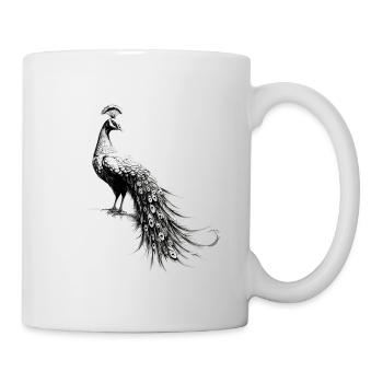 Peacock Magnificent Pride Beauty Gift Idea - Mug - white - Right