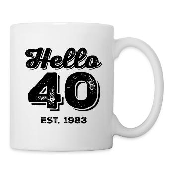 Millésime 1983 - Mug blanc - blanc - Droite