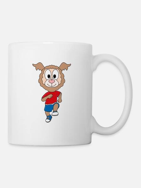 SPORT - FITNESS - LAUFEN - JOGGEN - LAMA - ALPAKA - Tasse - Weiß