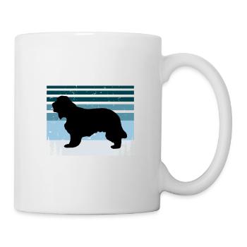 Cocker Spaniel Dog Lover Silhouette Vintage Sunset - Mug - white - Right