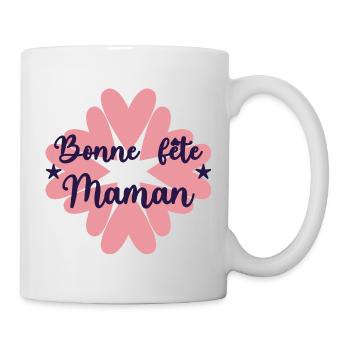 FÊTE DES MÈRES. BONNE FÊTE MAMAN. MAMAN. FÊTE - Mug blanc - blanc - Droite