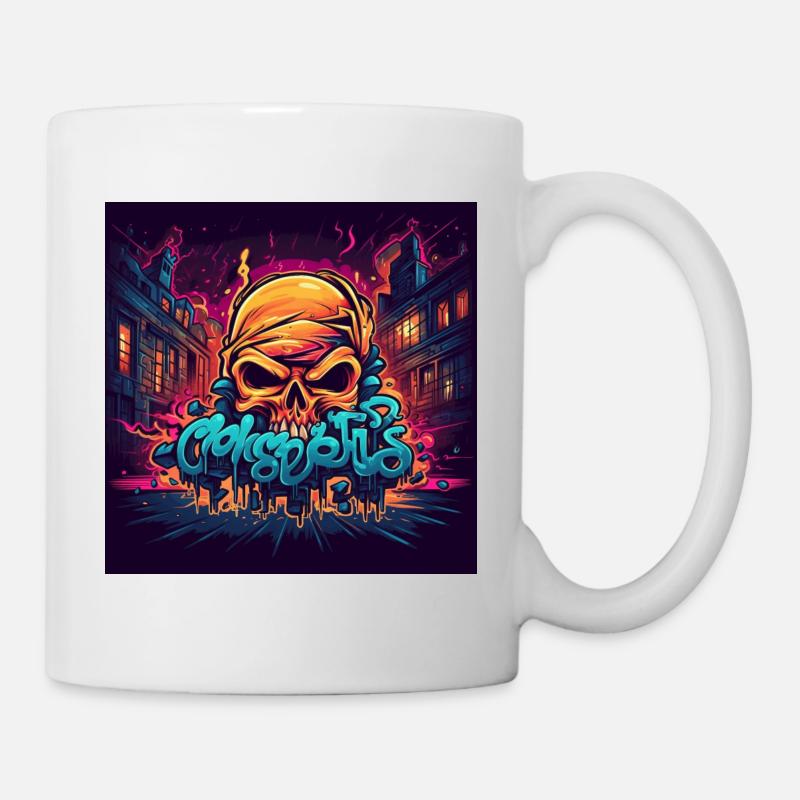 Graffiti Skull - Tasse - Weiß