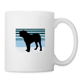 Fila Brasileiro Dog Love Silhouette Vintage Sunset - Mug blanc - blanc - Droite
