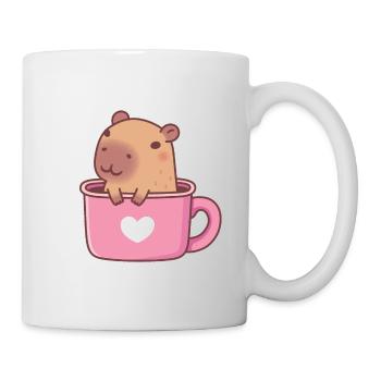 Capybara mignon dans une tasse - Mug blanc - blanc - Droite