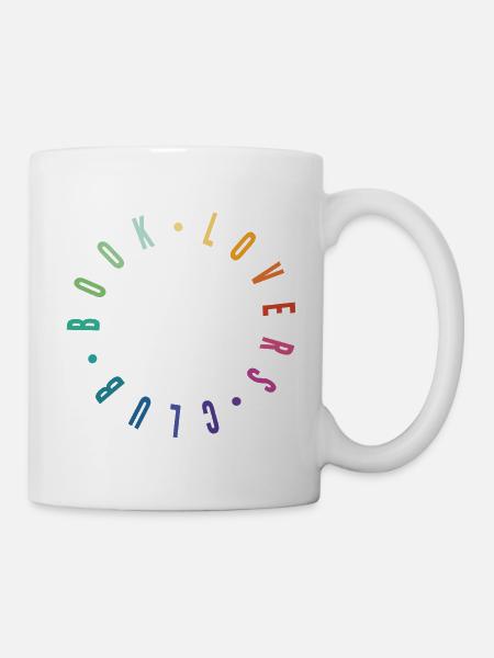 Book Lovers Club Rainbow - Tasse - Weiß