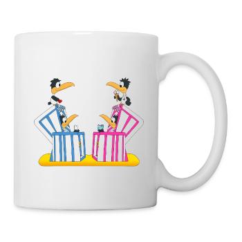 PINGUINE - URLAUB - STRANDKORB - MEER - SOMMER - Tasse - Weiß - Rechts