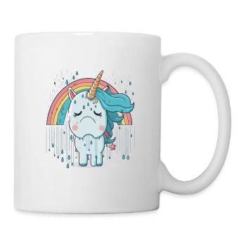 Licorne dans la douleur - Mug blanc - blanc - Droite