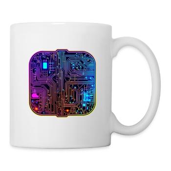 Schaltkreis Chip - Tasse - Weiß - Rechts