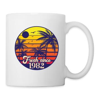 1982 Vintage - Tasse - Weiß - Rechts