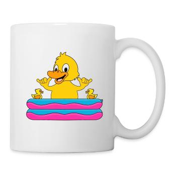 POOL - PLANSCHBECKEN - KÜKEN - ENTE - SHAKA - Tasse - Weiß - Rechts