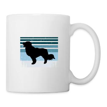 Kooikerhondje Dog Lover Silhouette Vintage Sunset - Mug blanc - blanc - Droite