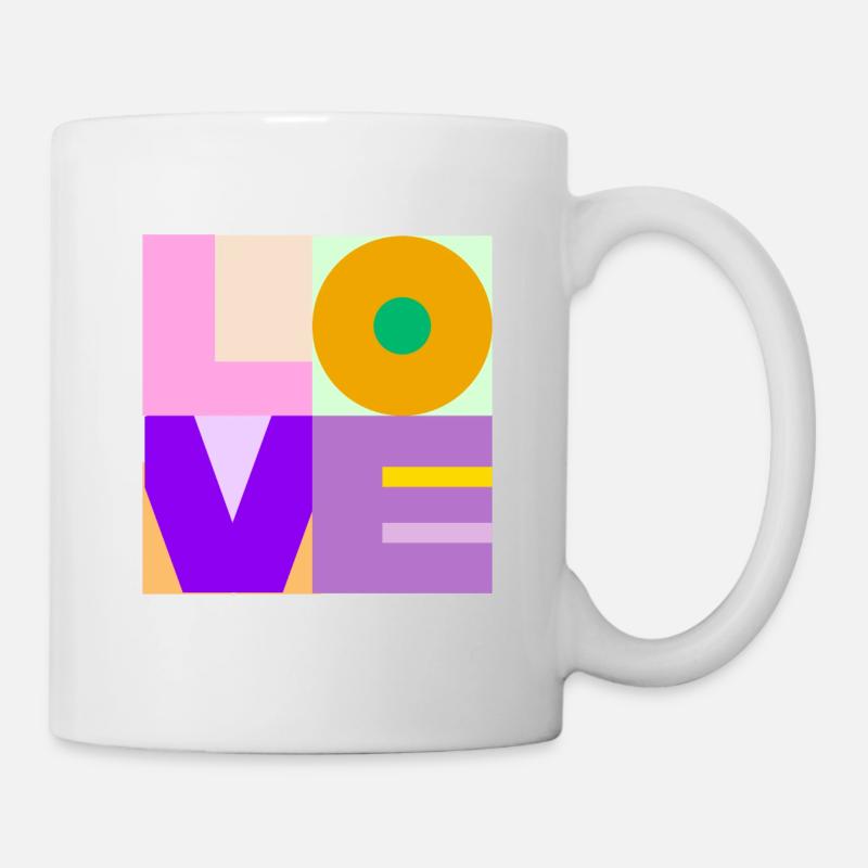L’amour en couleurs - Mug blanc - blanc