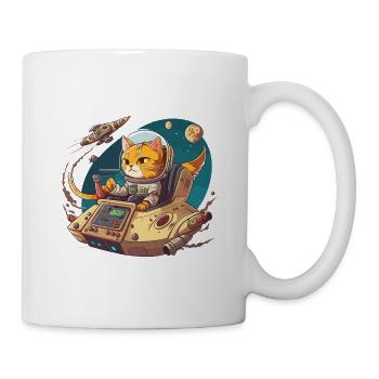 Space Cat Captain - Mug - white - Right