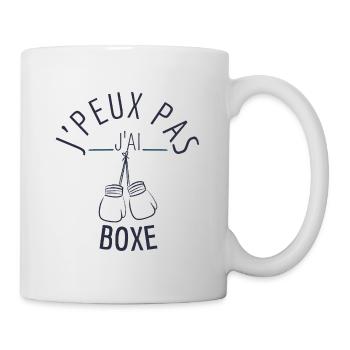 J peux pas j ai boxe - Mug blanc - blanc - Droite