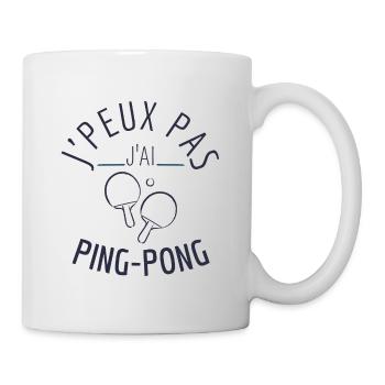 J peux j ai ping pong - Mug blanc - blanc - Droite