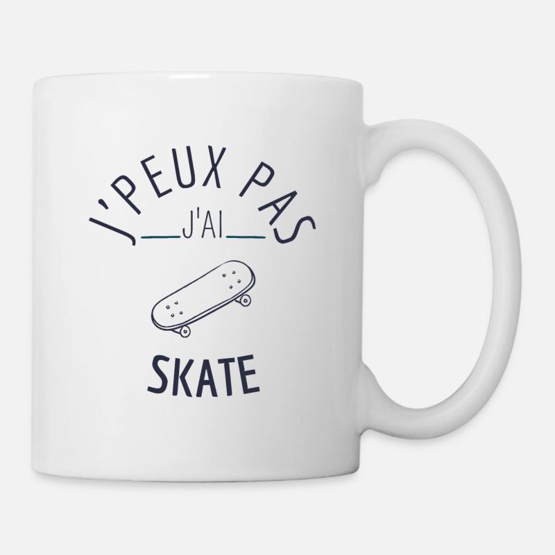 J peux pas j ai skate - Mug blanc - blanc