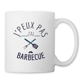 J peux pas j ai barbecue - Mug blanc - blanc - Droite