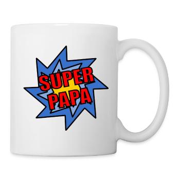 FÊTE DES PÈRES. BONNE FÊTE PAPA. PAPA. BONNE FÊTE - Mug blanc - blanc - Droite