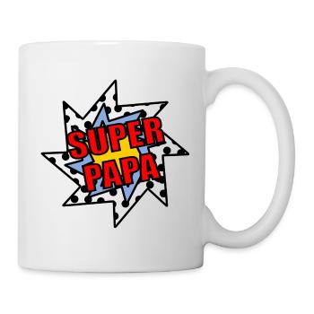 PAPA. FÊTE DES PÈRES. BONNE FÊTE PAPA. BONNE FÊTE - Mug blanc - blanc - Droite