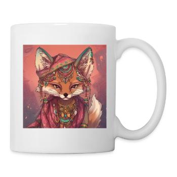 fox art - Mug - white - Right