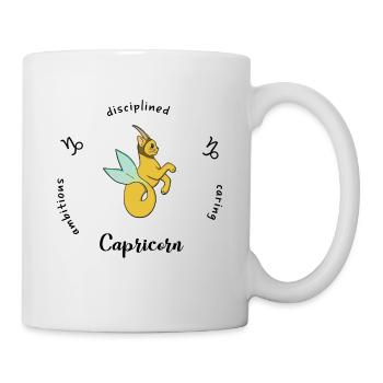 Tasse du Zodiaque Capricorne - Mug blanc - blanc - Droite