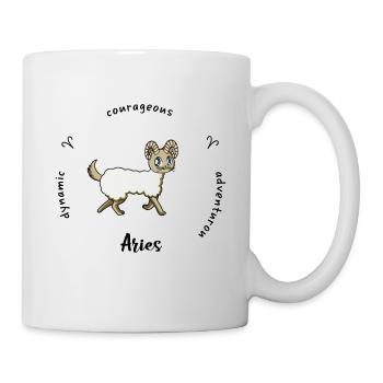 Aries Zodiac Mug - Mug - white - Right
