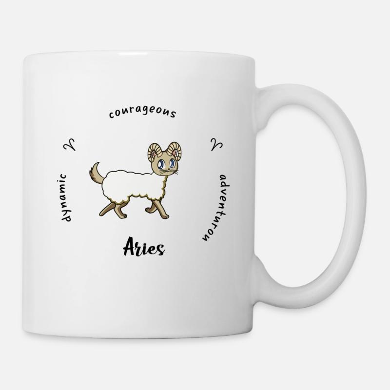 Widder Sternzeichen Tasse - Tasse - Weiß