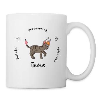 Tasse du zodiaque Taureau - Mug blanc - blanc - Droite