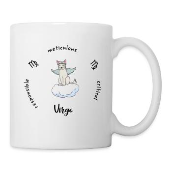 Tasse du zodiaque Vierge - Mug blanc - blanc - Droite