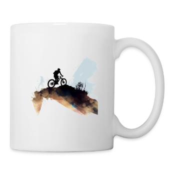 Biker Mountain Bike - Mug - white - Right