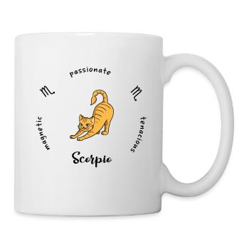 Tasse du zodiaque Scorpion - Mug blanc - blanc - Droite