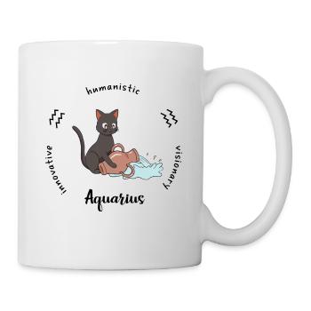 Tasse du zodiaque du Verseau - Mug blanc - blanc - Droite