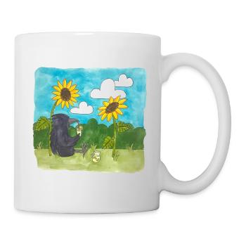 Raven Sunflowers chill Summer Lemonade Daylight Saving Time - Mug - white - Right