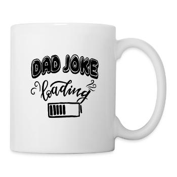 BAD JOKE Loading Father's Day gift joke - Mug - white - Right