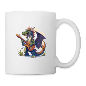 Schaukelnder Drache - Tasse - Weiß - Rechts