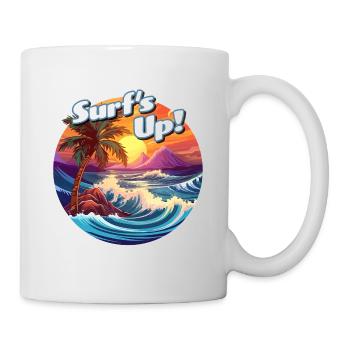 Ride the Wave: It's Surf's Up Time! - Mug - white - Right