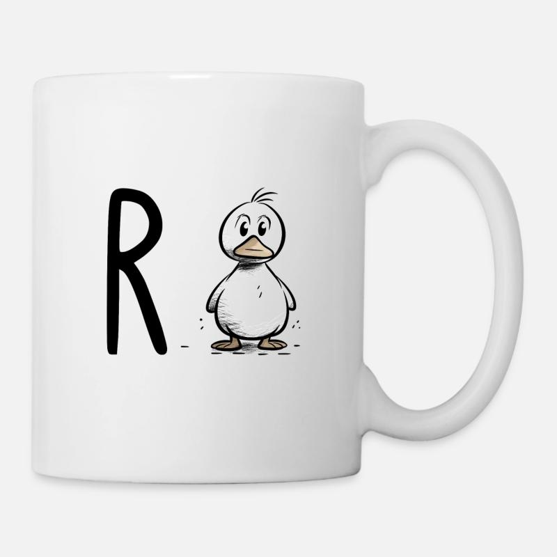 Rente Ente - Tasse - Weiß