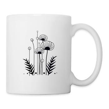 Fleur - Mug blanc - blanc - Droite