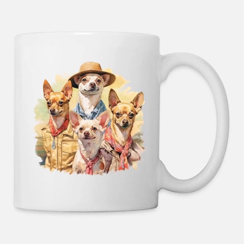 Lustige Hunde - Tasse - Weiß
