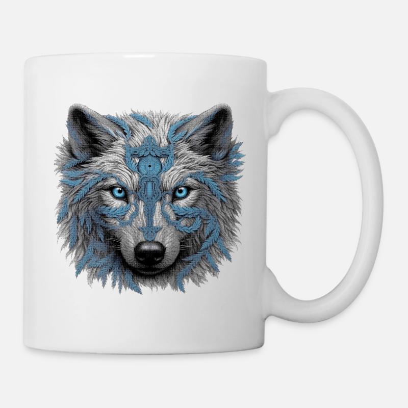Wolf - Tasse - Weiß