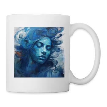 The blue woman - Mug - white - Right
