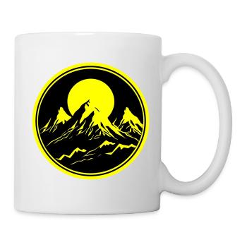 Mountains Nature Mountains Silhouette - Mug - white - Right