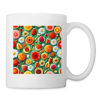 Summer Floral Pattern - Mug - white - Right