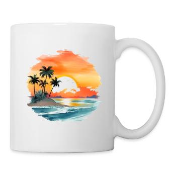 Einfach nur Sommer, Sonne und Strand - Tasse - Weiß - Rechts